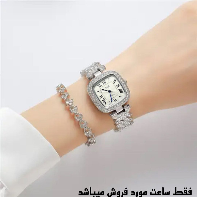 ساعت مچی عقربه ای زنانه مدل نگینی