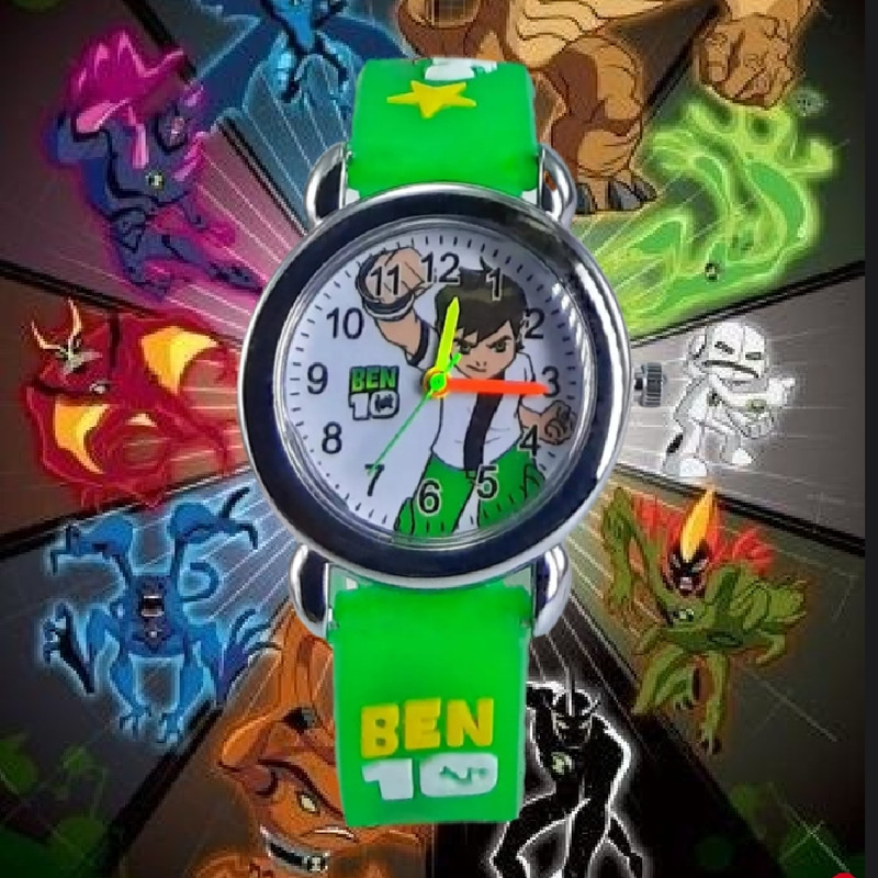 ساعت مچی عقربه ای پسرانه مدل BEN10 GRN X