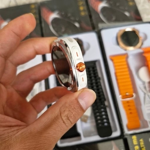 ساعت هوشمند گرد GT88 ULTRA MAX دو بند سوپر امولد بالاترین کیفیت بازار فروش تک به قیمت عمده