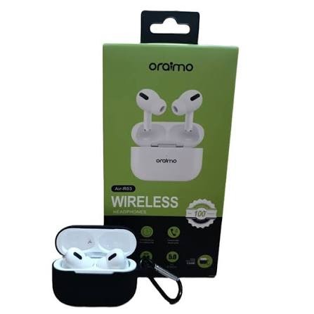 ایرپاد هندزفری بلوتوثی Air-R03 oraimo باکیفیت دوگوش همراه با گارد و کابل باتری بزرگ گیمینگ لمسی بلوتوث ورژن 5/3