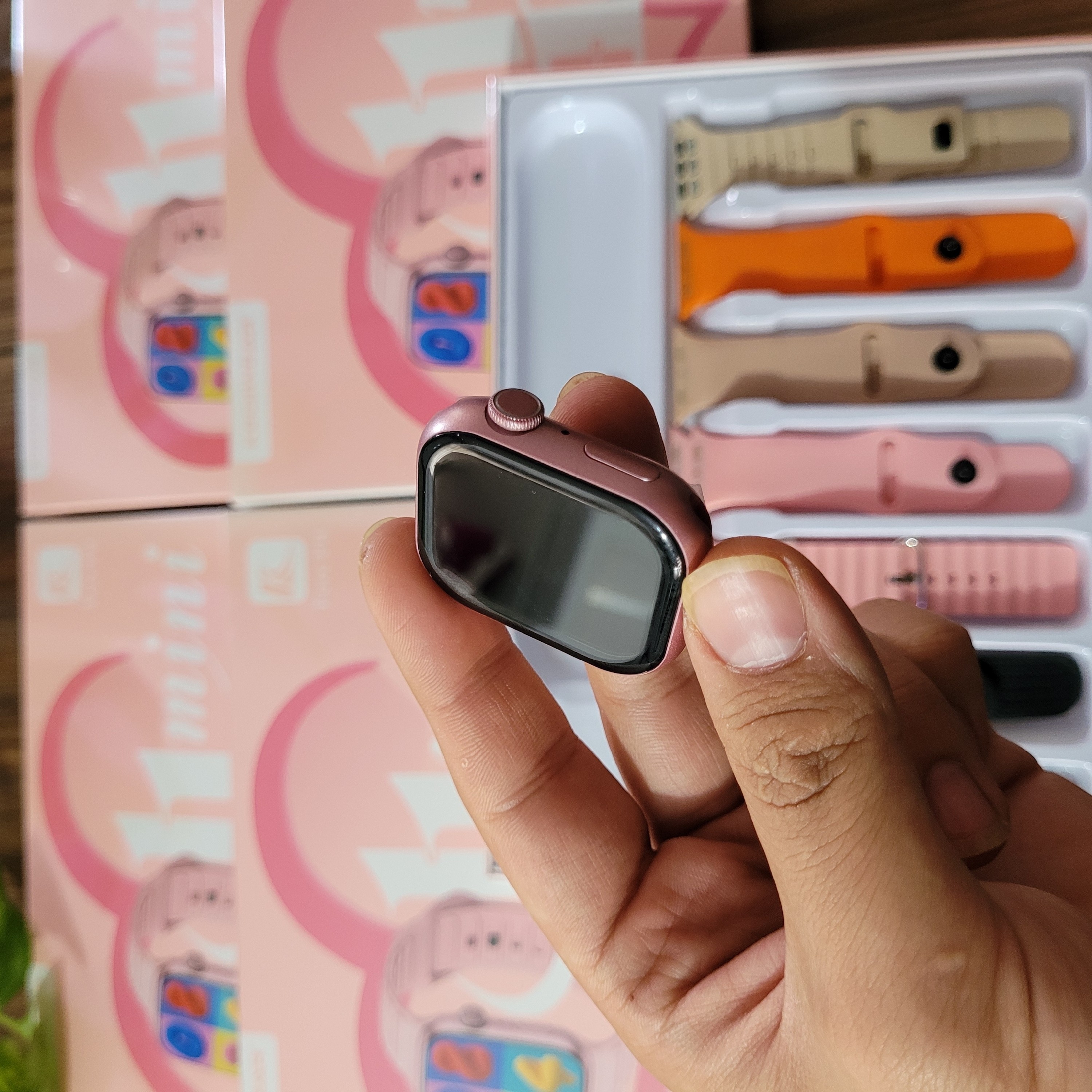 ساعت هوشمند KW87 mini هفت بند ورژن 2027 تمام صحفه اورجینال ارسال فوری