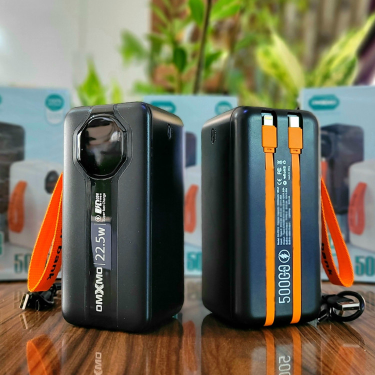 پاوربانک غول 50000mAh هزار اصلی 22/5 فست 6 خروجی 4/5 آمپر کمپینگ شرگتی ارسال فوری