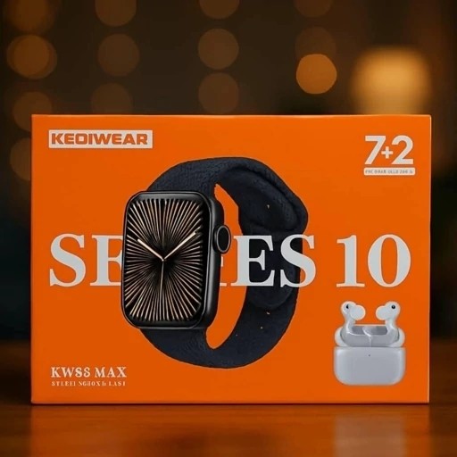 ساعت هوشمند KW 55 MAX هفت بند + ایرپاد پرو ورژن 2027 بالاترین کیفیت بازار بشرط بند تمام قابلیت