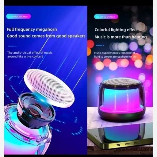 اسپیکر بلوتوثی S300 پخش نور کیفیت بالا قیمت درجه یک قابلیت مقاوم در برابر پاشش آب