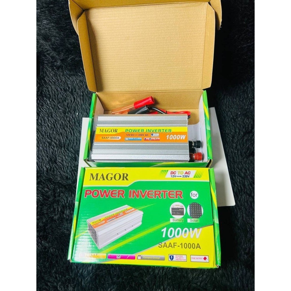 اینورتر خودرو (مبدل برق) 12 به 220 ولت 1000 وات MAGOR