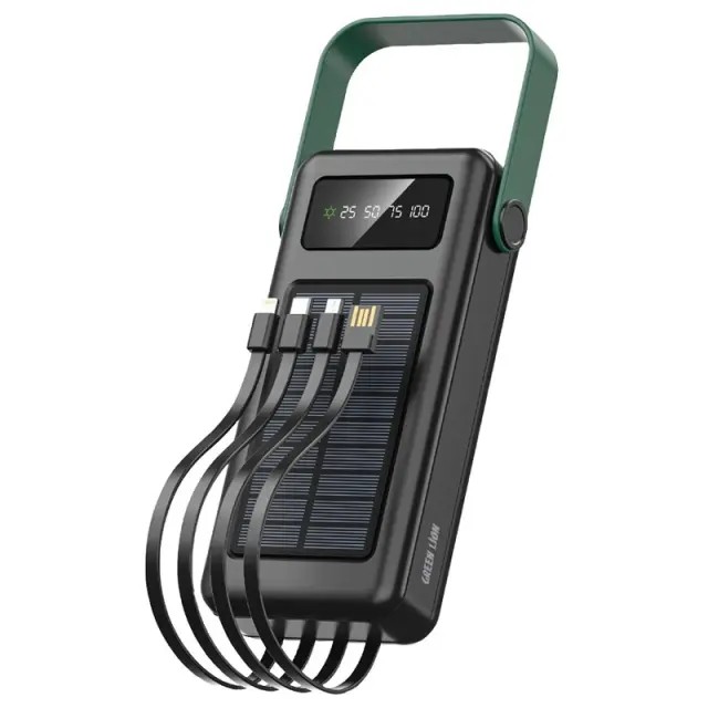 پاوربانک خورشیدی 30 هزار گرین لاین مدل GREEN LION GL-PB72