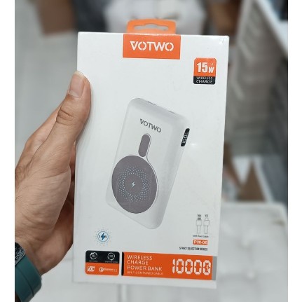 پاوربانک وایرلس شارژ 10 هزار میلی آمپر VOTWO PW-06