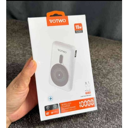 پاوربانک وایرلس شارژ 10 هزار میلی آمپر VOTWO PW-06