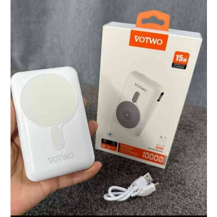 پاوربانک وایرلس شارژ 10 هزار میلی آمپر VOTWO PW-06