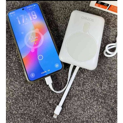 پاوربانک وایرلس شارژ 10 هزار میلی آمپر VOTWO PW-06