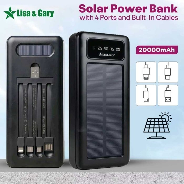 پاوربانک 20 هزار خورشیدی مدل LISA-GARY PB-5018