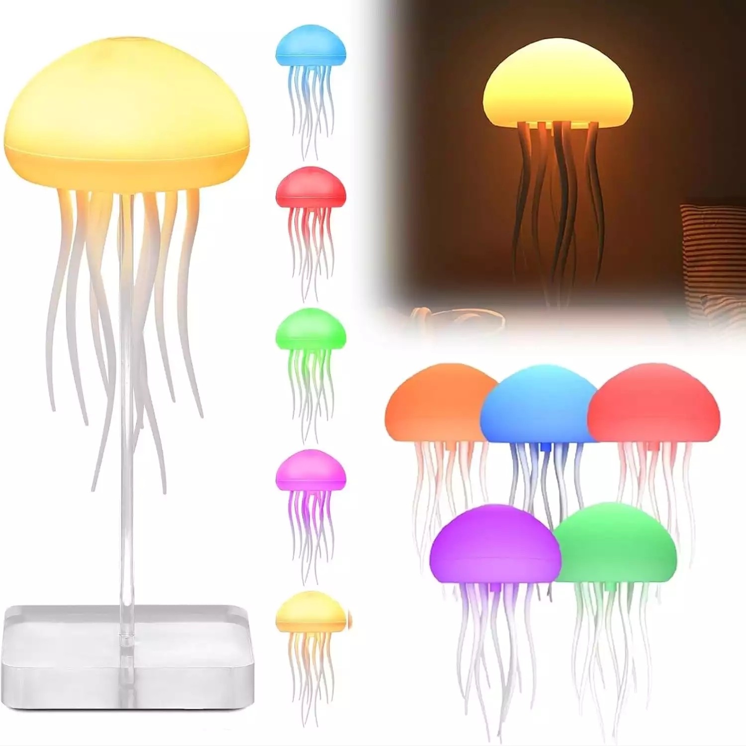 چراغ خواب عروس دریایی شارژی AURORA