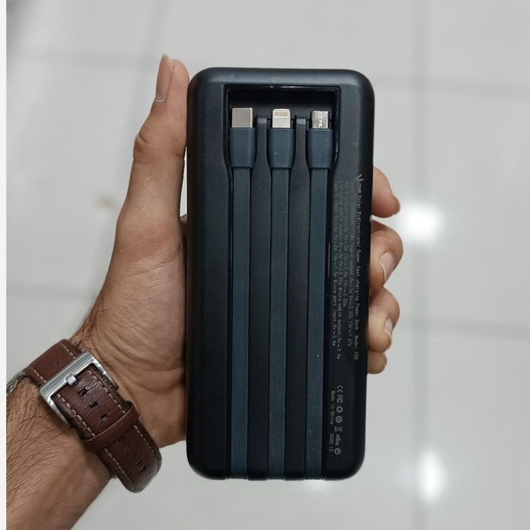 پاوربانک 20 هزار خورشیدی سوپرفست شارژ مدل VLOVE V25