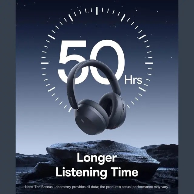هدفون بلوتوثی اورجینال بیسوس مدل BASEUS BASS 35 MAX