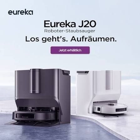 جارو روباتیک هوشمند و تی کش حرفه ای مدل EUREKA J20