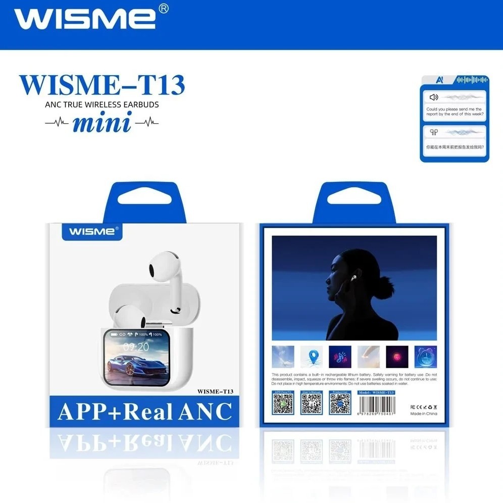 هندزفری بلوتوثی نمایشگر دار مدل WISME-T13