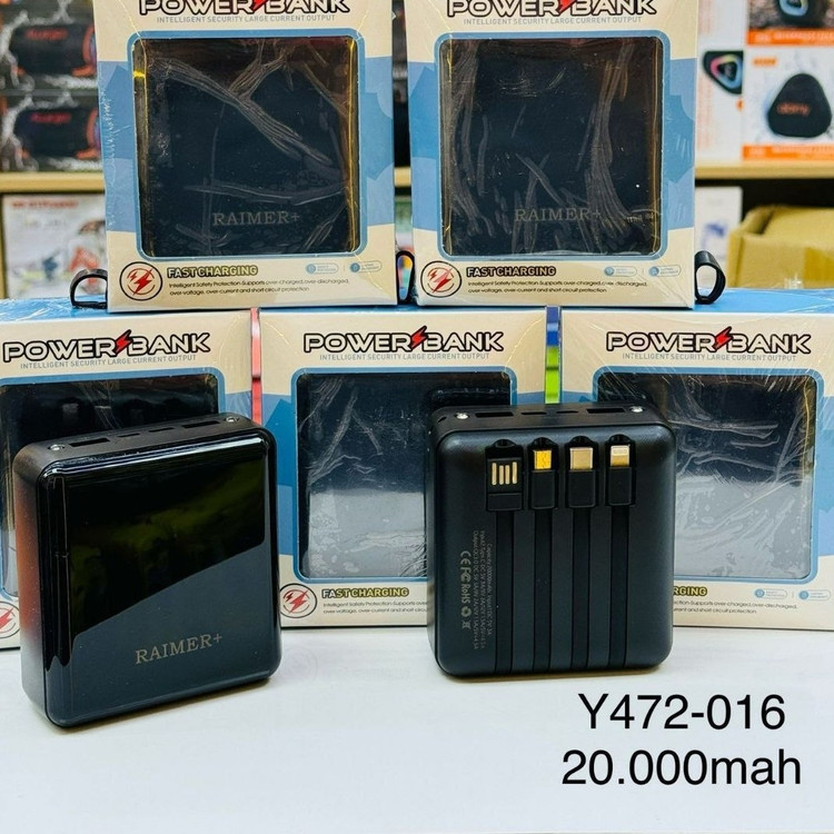 پاوربانک 20 هزار میلی آمپر raimer مدل Y472-016