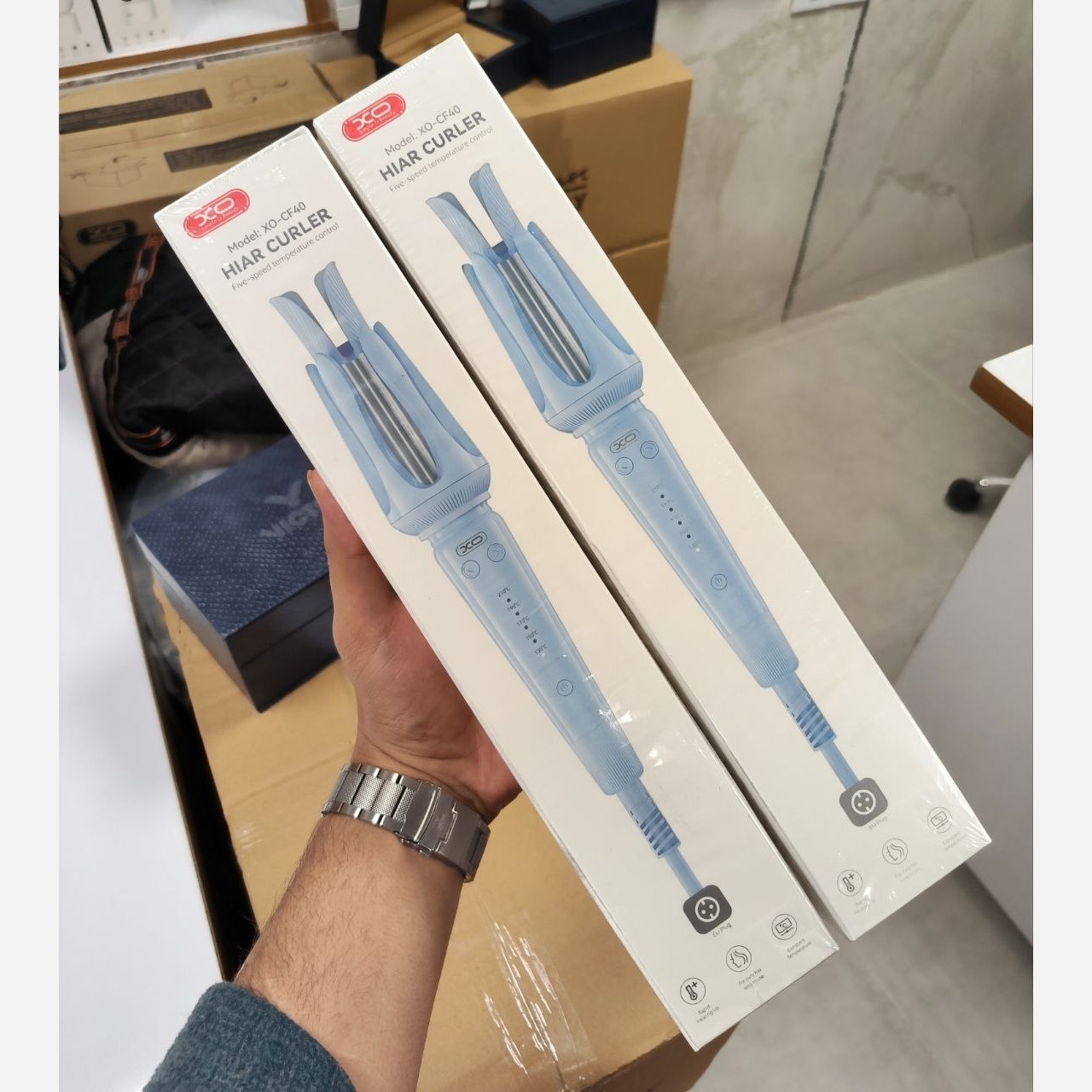 بیگودی و فر کننده موی اتوماتیک ایکس او XO CF40