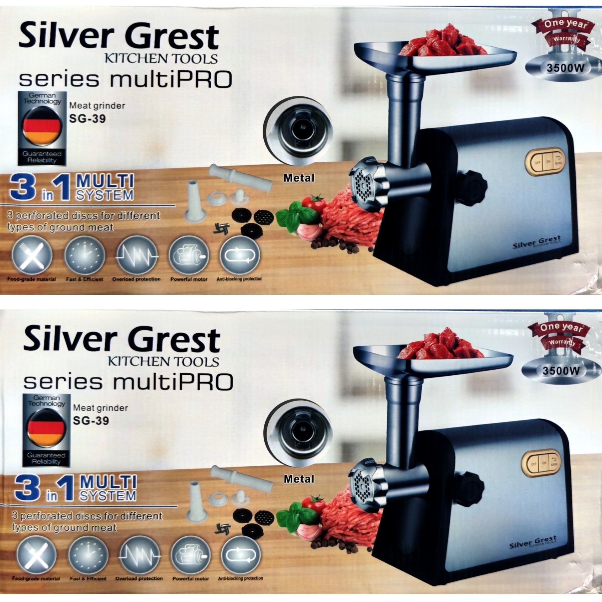 چرخ گوشت سه کاره سیلور کرست مدل SG-39