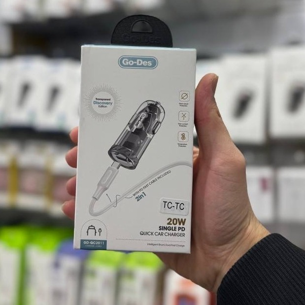 شارژر فندکی ماشین مدل GO-DES GD-QC2011