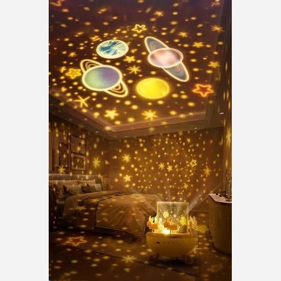 چراغ خواب پروژکتور خرگوشی Bunny Carousel Projector Night Light WH-E11