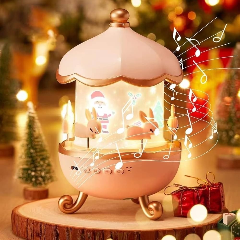 چراغ خواب پروژکتور خرگوشی Bunny Carousel Projector Night Light WH-E11