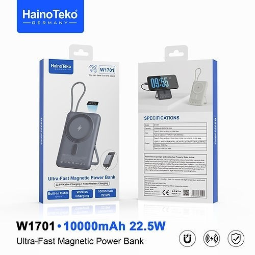 پاوربانک مگ سیف هاینو تکو مدل HAINO TEKO W 1701