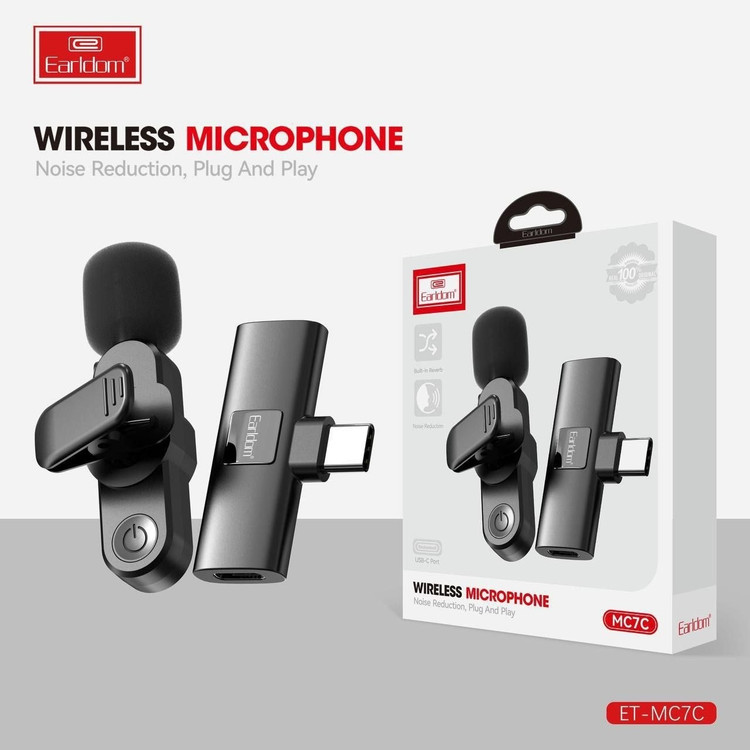 میکروفون یقه ای اورجینال الردوم مدل EARLDOM MC7C