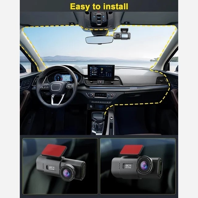 دوربین ثبت وقایع و جی پی اس خودرو discavery car dash cam 4k ultra