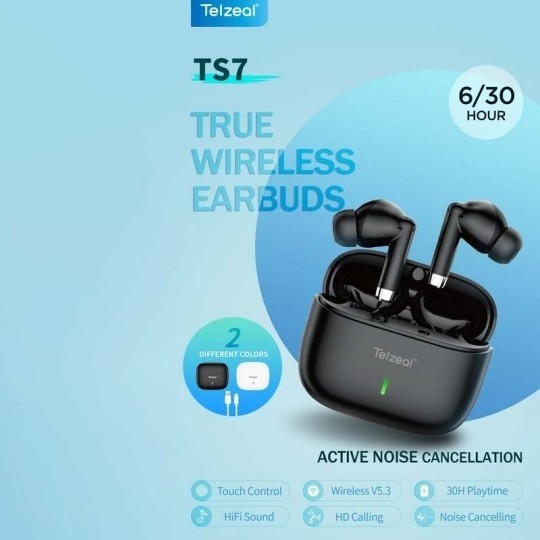 هندزفری بلوتوثی تلزیل مدل Telzeal I TS7 Active Noise cancelling