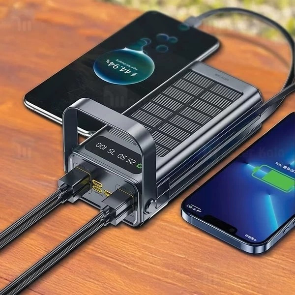 پاوربانک 30هزار خورشیدی 66 وات بوکسو مدل BOXU SOLAR PB-07