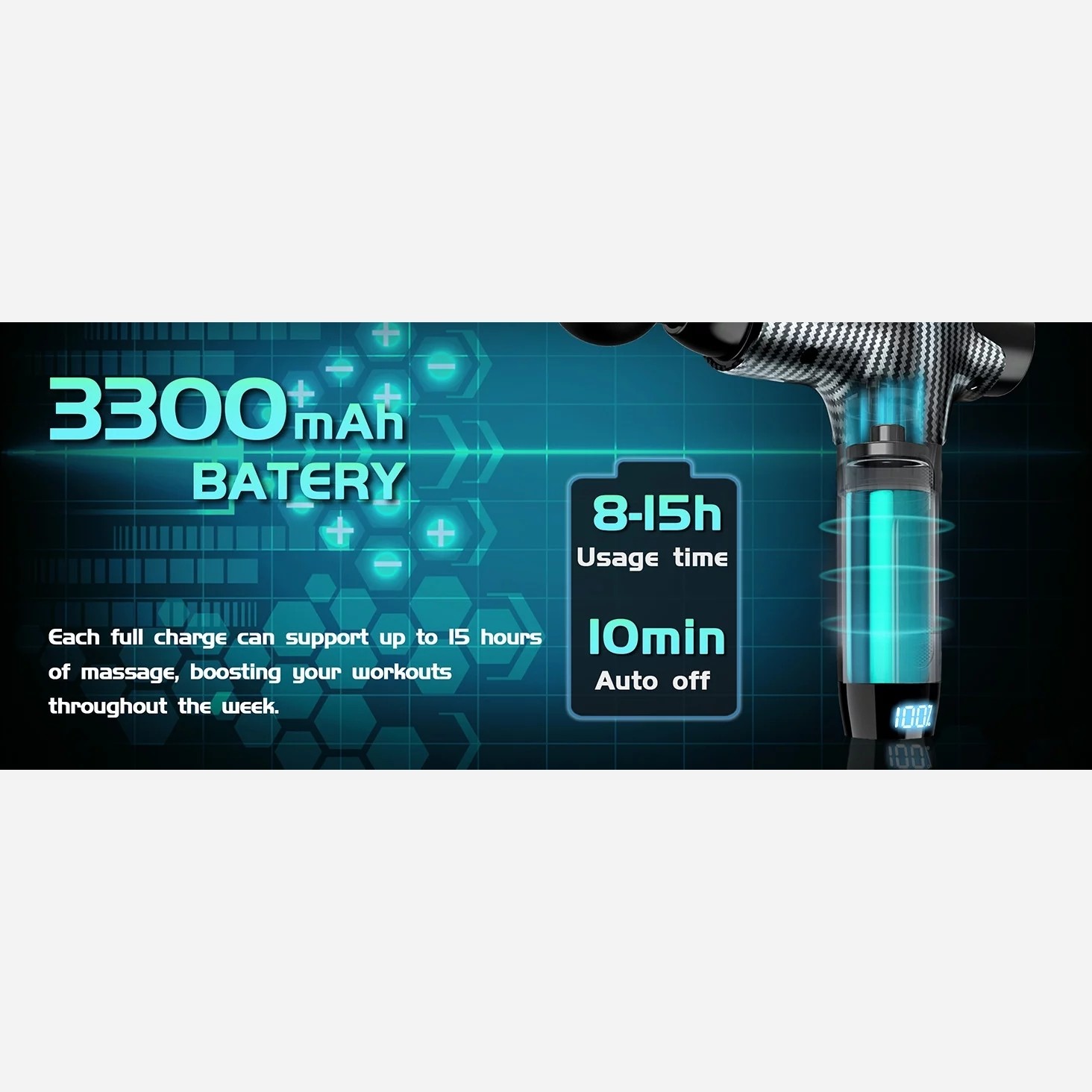 ماساژور تفنگی حرفه ای DACORM Y8 PROMAX