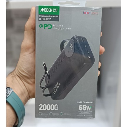 پاوربانک 66 وات 20 هزار میلی آمپر مودم کت مدل MPB-032