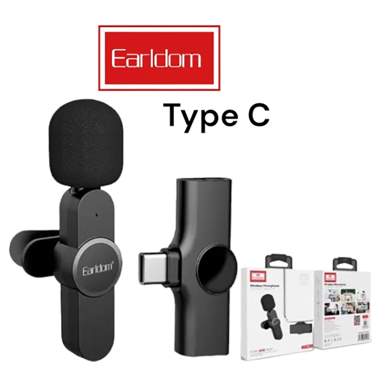 میکروفون یقه ای بیسیم الردم مدل EARLDOM MC7C