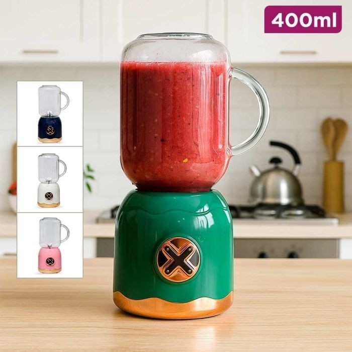 شیکر شارژی 400 میل همراه با ماگ 400 ml Retro Juicer with Container