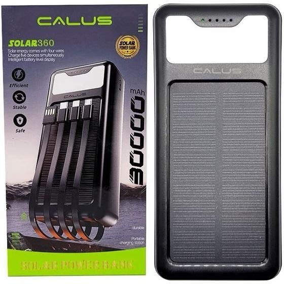 پاوربانک خورشیدی 30 هزار میلی آمپر کالوس مدل CALUS SOLAR 360