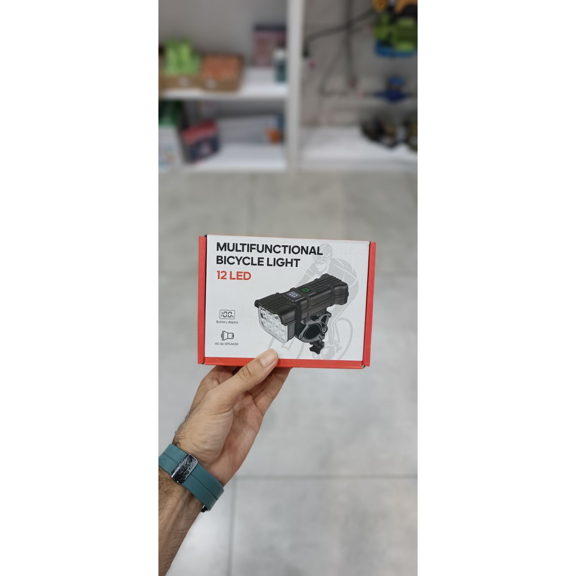چراغ دوچرخه شارژی ضدآب 9500 لومن