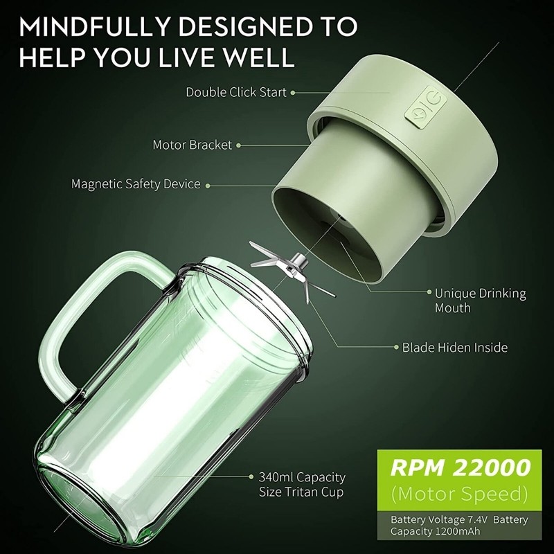 مخلوط کن شارژی CRUSHER JUICER
