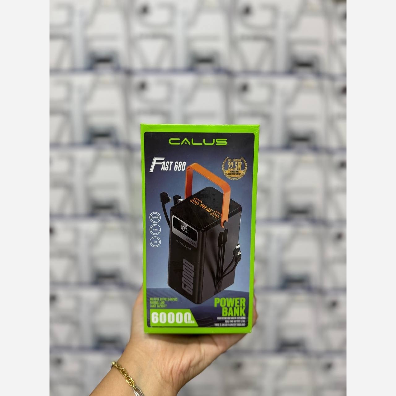 پاوربانک اورجینال 60 هزار میلی آمپر کالوس مدل CALUS POWER BANK FAST 680