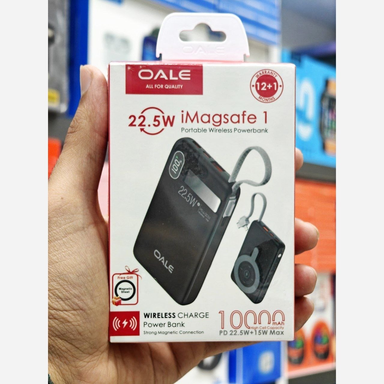 پاوربانک وایرلس شارژ OALE مدل IMagSafe 1