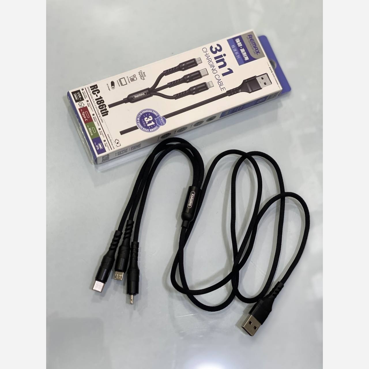 کابل شارژ 100 وات اورجینال ریمکس مدل REMAX RC-1816th