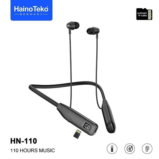 هندزفری بلوتوثی گردنی هاینو تکو HAINO TEKO NECKBAND WIRELESS EARPHONES HN-110