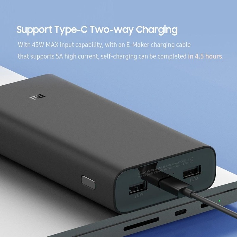 پاور بانک 50 وات 20 هزار میلی آمپر شیائومی XIAOMI PB200LZM