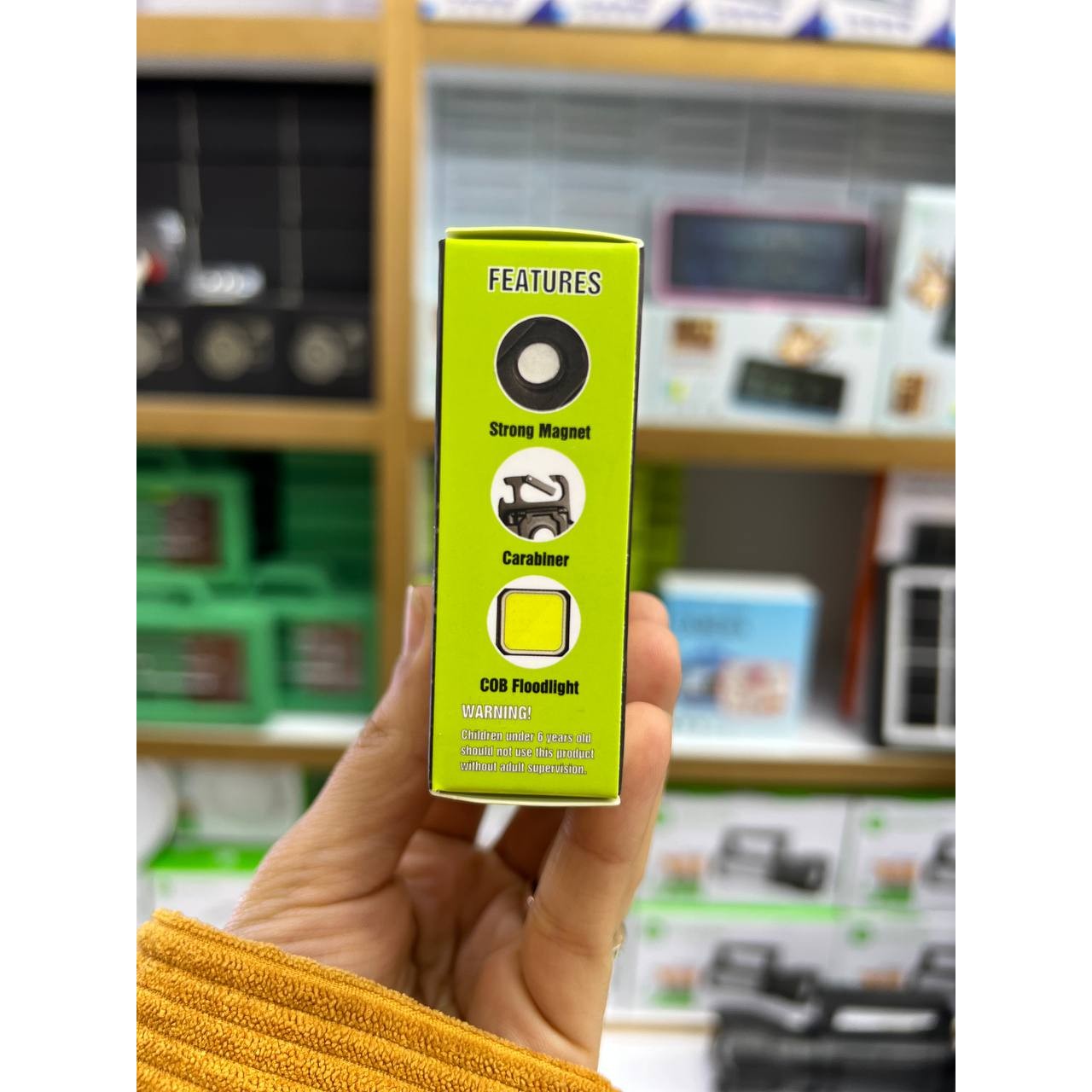 چراغ کمپینگ شارژی چندکاره مگنتی COB Rechargeable Keychain