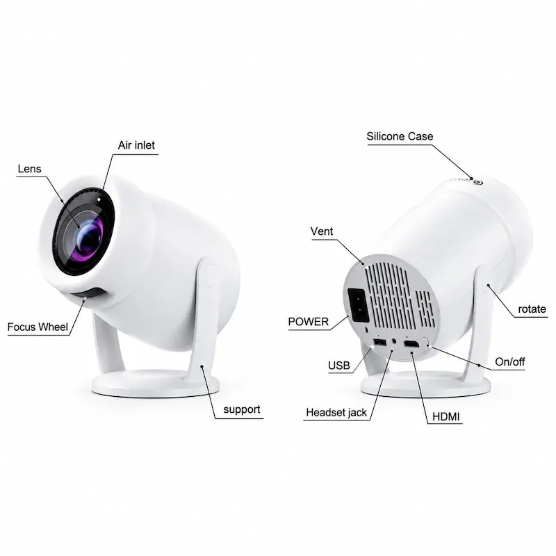 ویدئو پروژکتور HY400 Smart Mini Projector