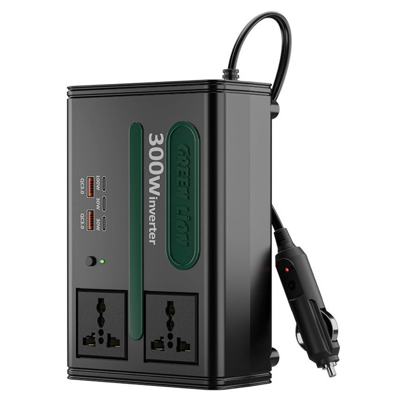اینورتر خودرو گرین لاین Green Lion مدل GC-300 توان 300 وات