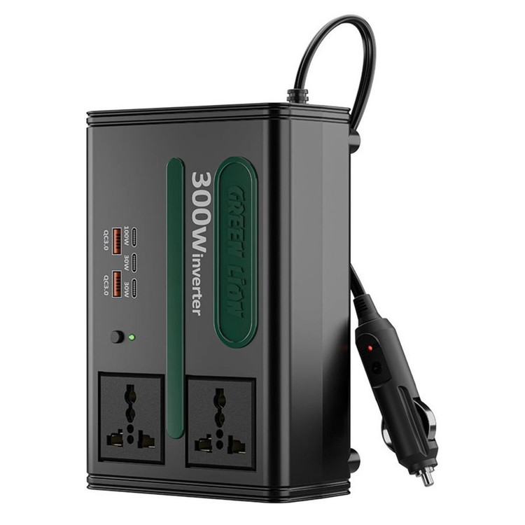 اینورتر خودرو گرین لاین Green Lion مدل GC-300 توان 300 وات