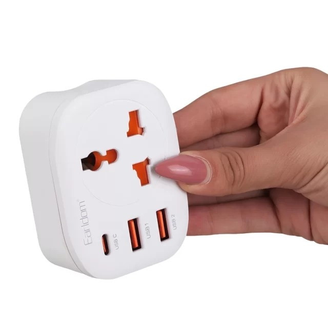 هاب شارژ 4000 وات الردوم مدل EARLDOM SWITCH POWER SOCKET SC16