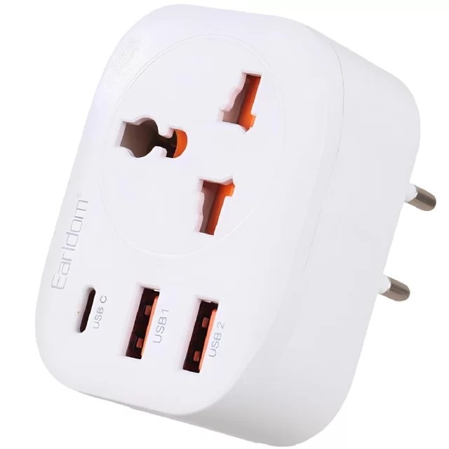هاب شارژ 4000 وات الردوم مدل EARLDOM SWITCH POWER SOCKET SC16