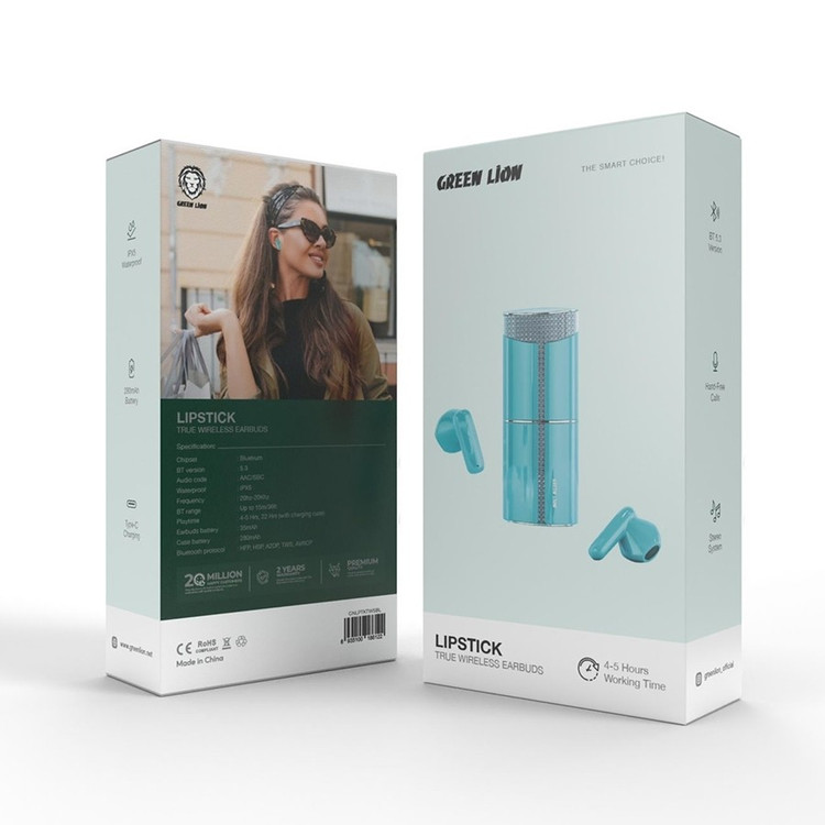 هندزفری بلوتوثی رژلب گرین لاین Green Lipstick True Wireless Earbuds